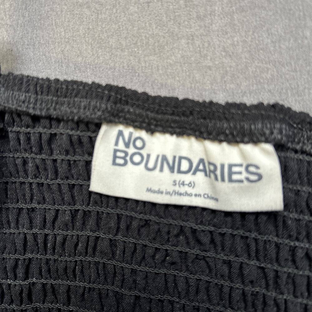 No Boundaries Women's Small Sleeveless Fitted Black Midi Dress Button Front - Picture 5 of 5